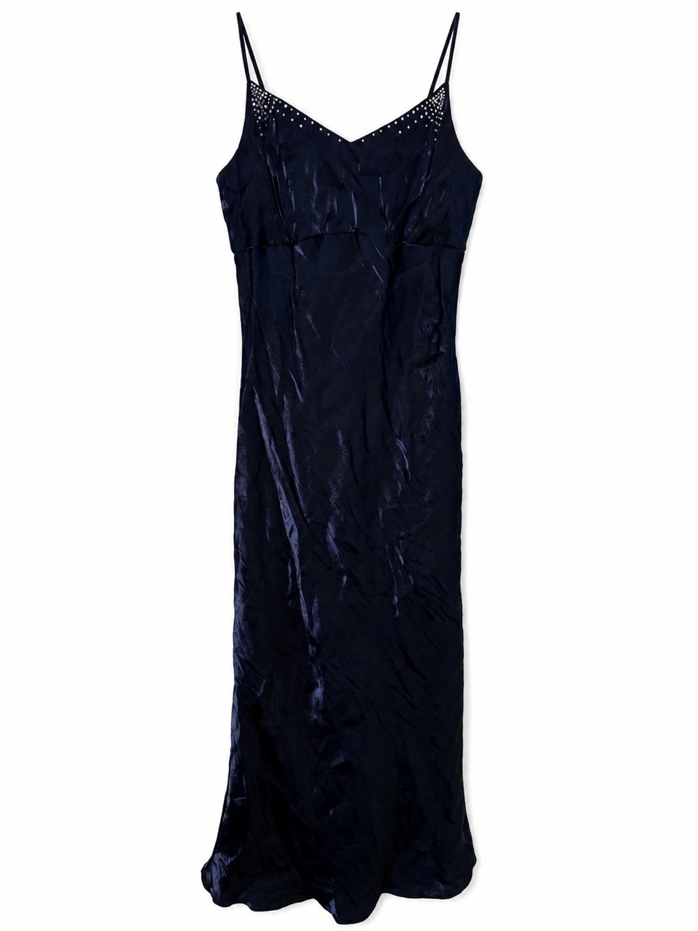 Vintage Gunne Sax Dress Womens 9 Iridescent Maxi Event Prom Bejeweled Babydoll